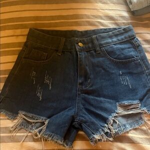 Distressed Denim Women's Shorts